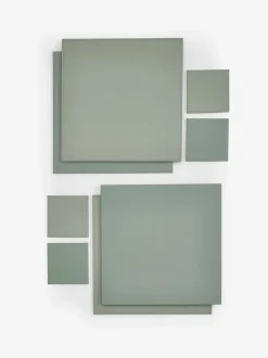Set van 4 omkeerbare placemats en onderzetters van imitatieleer