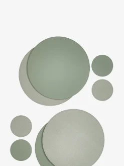Set van 4 omkeerbare placemats en onderzetters van imitatieleer