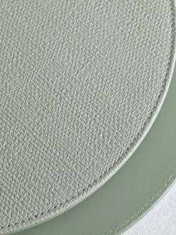 Set van 4 omkeerbare placemats en onderzetters van imitatieleer