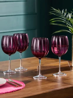 Set van 4 Ottilie wijnglazen