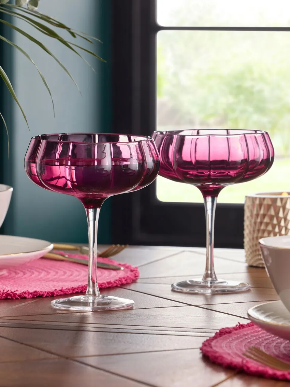 Set van 2 Ottilie-cocktailglazen