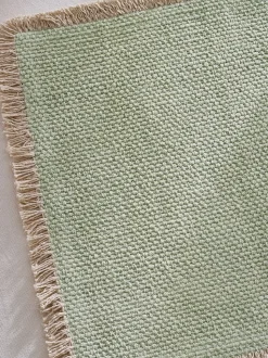 Set van 4 placemats met franjerand