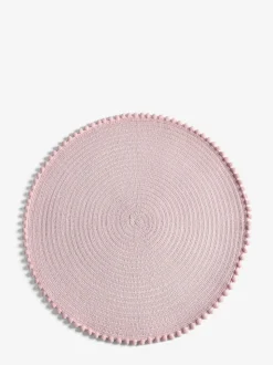 Set van 4 placemats met pompon