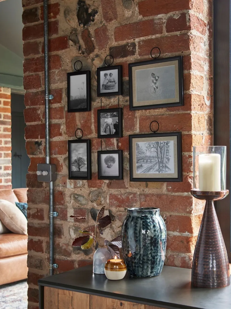 Set van 5 Salvage fotolijsten voor aan de wand