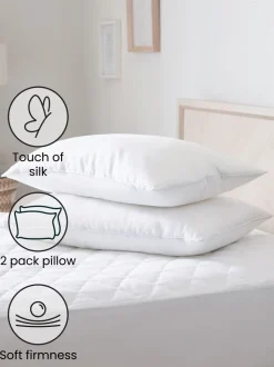 Set van 2 Sleep In Silk kussens van 100% katoen