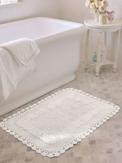 Shabby Chic by Rachel Ashwell® gehaakte 100% katoenen badmat