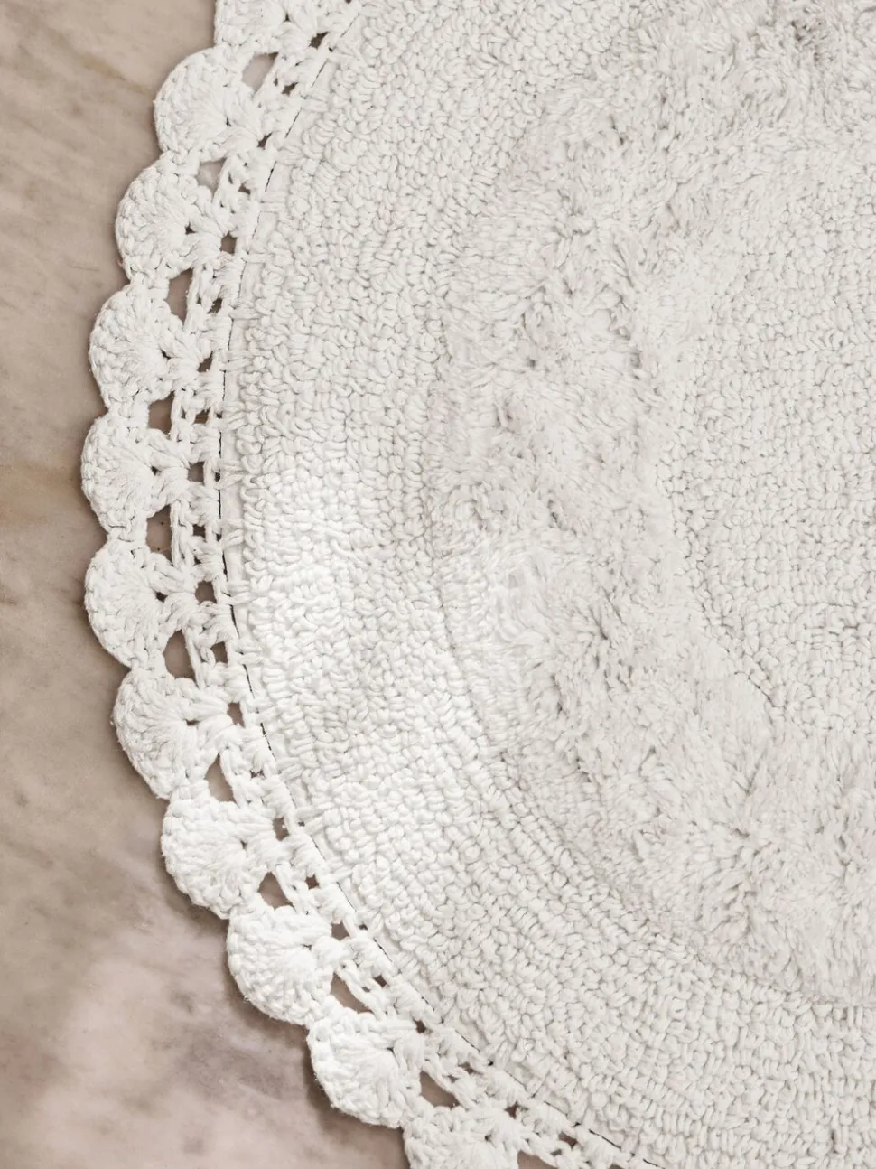 Shabby Chic by Rachel Ashwell® gehaakte 100% katoenen badmat