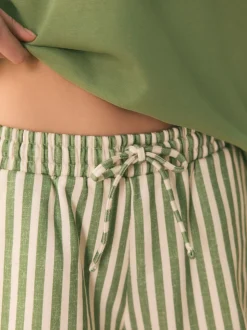 Shabby Chic by Rachel Ashwell® Green Striped Lounge Shorts