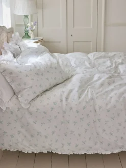 Shabby Chic by Rachel Ashwell® petite ruche dekbedovertrek en kussensloopset