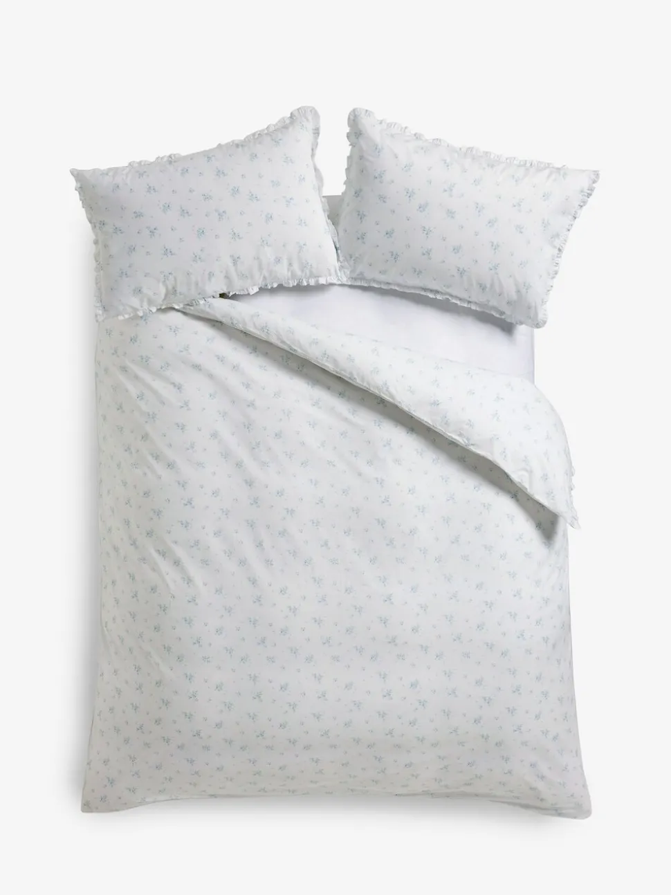 Shabby Chic by Rachel Ashwell® petite ruche dekbedovertrek en kussensloopset