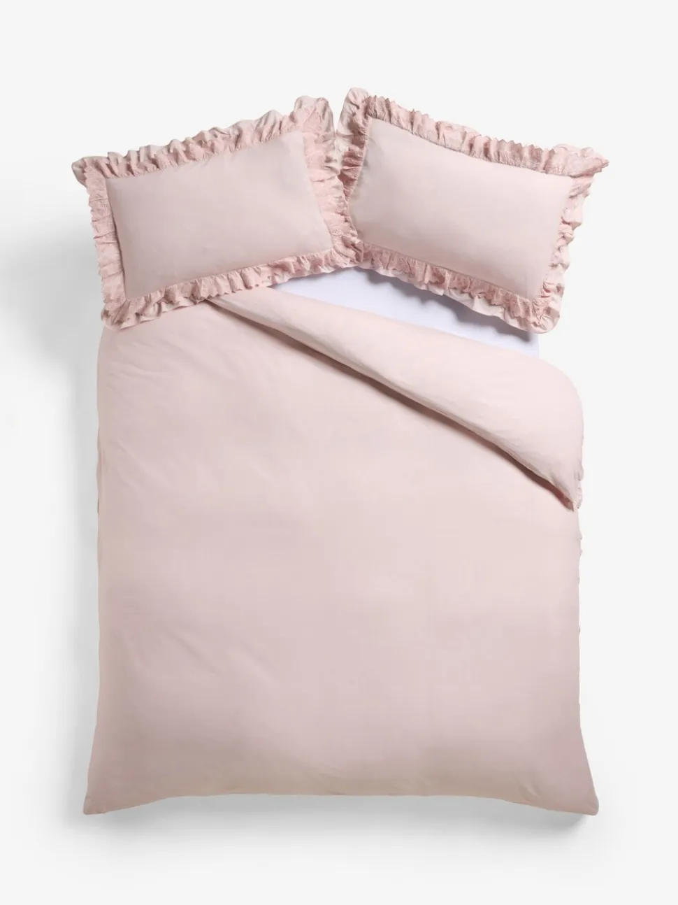 Shabby Chic by Rachel Ashwell® broderie anglaise ruche dekbedovertrek en kussensloopset