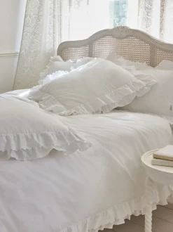 Shabby Chic by Rachel Ashwell® set van 2 Broderie Anglaise kussenslopen met ruches