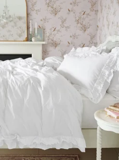 Shabby Chic by Rachel Ashwell® broderie anglaise ruche dekbedovertrek en kussensloopset