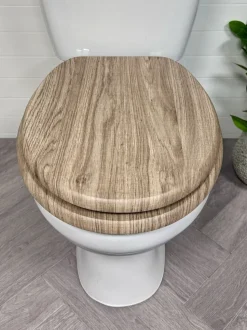 Showerdrape - Norfolk Soft Close houten toiletbril