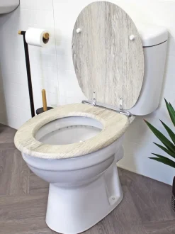 Showerdrape - Norfolk Soft Close houten toiletbril