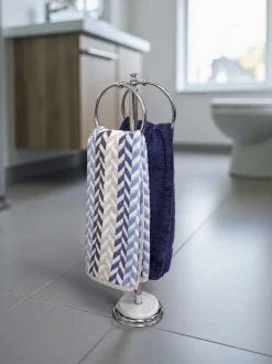 Showerdrape - Opera - Vrijstaande houder met twee handdoekringen