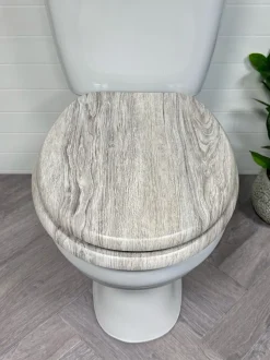 Showerdrape - Oxford houten toiletbril