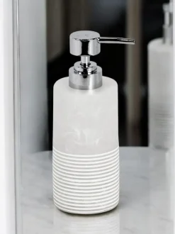Showerdrape 3 Piece Bianco Striped Bathroom Accessories Set