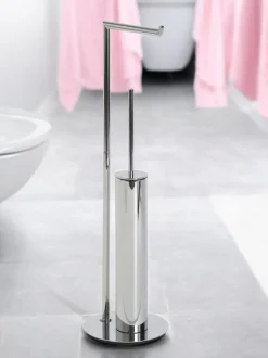Showerdrape Belgravia Toilet Roll Holder & Toilet Brush