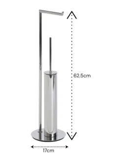 Showerdrape Belgravia Toilet Roll Holder & Toilet Brush