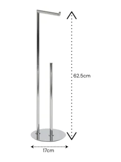 Showerdrape Belgravia Toilet Roll Holder & Spare Combo