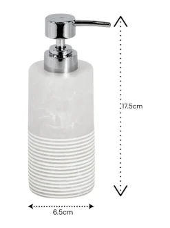 Showerdrape Bianco Striped Liquid Soap Dispenser