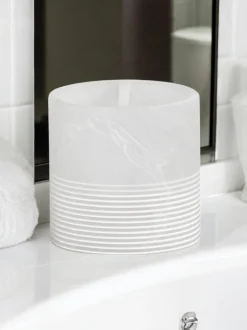 Showerdrape Bianco Striped Toothbrush Holder