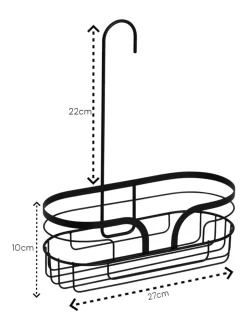 Showerdrape Dante Floor Caddy and Mini Shower Caddy Set