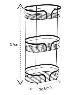 Showerdrape Dante Floor Caddy and Toilet Roll Holder