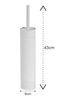 Showerdrape Draco Slimline Toilet Brush & Holder