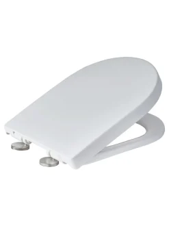 Showerdrape D-Shape Soft Close Two Button Release Detroit Toilet Seat