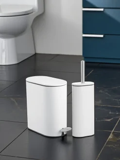 Showerdrape Fortuna 5L Soft Close Bathroom Pedal Bin and Toile Set