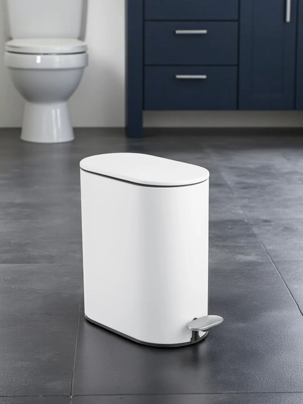 Showerdrape Fortuna 5L Soft Close Bathroom Pedal Bin and Toile Set