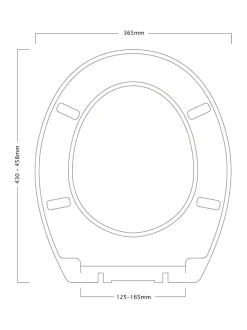 Showerdrape Suffolk Soft Close Wooden Toilet Seat