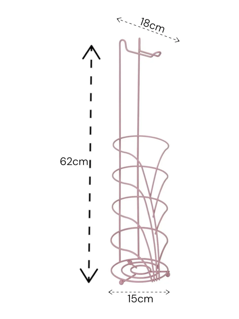 Showerdrape Vertu Toilet Roll & Spare Holder & Over Dook Hook Set