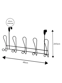 Showerdrape Vertu Toilet Roll & Spare Holder & Over Dook Hook Set