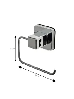 Showerdrape zuignap wandgemonteerde toiletrolhouder Pushloc
