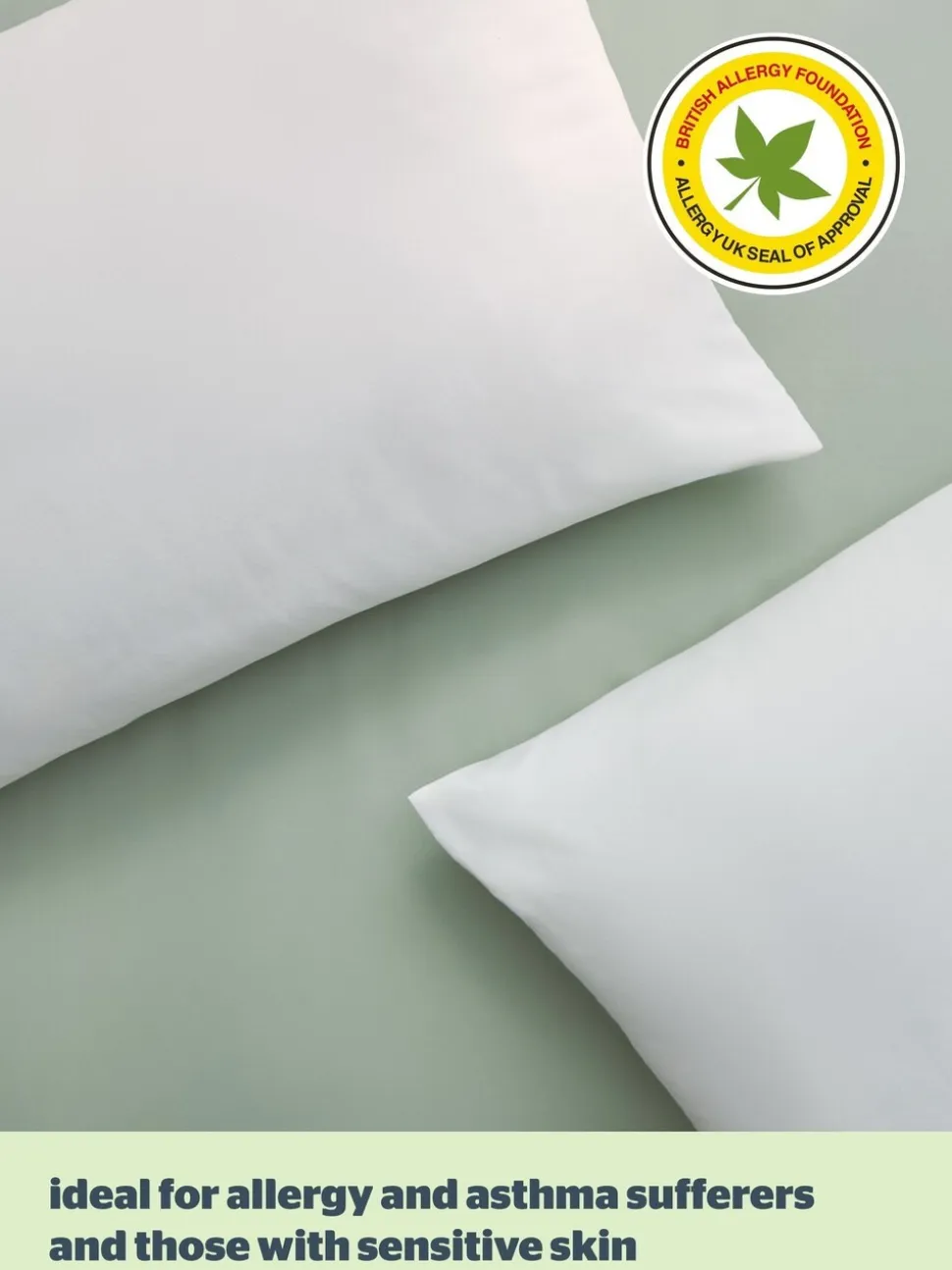 Silentnight - Verpakking van 2 medium anti-allergiekussens