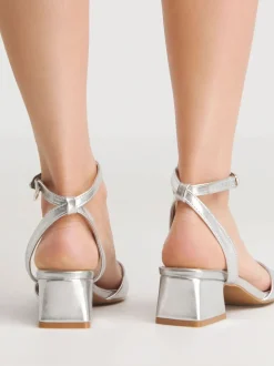Simply Be Barely There On Low Block Heel Sandals