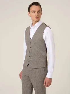 Skopes Cannon Houndstooth Suit Waistcoat