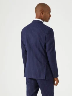 Skopes Declan Suit Slim Fit Pinstripe Double Breasted Jacket