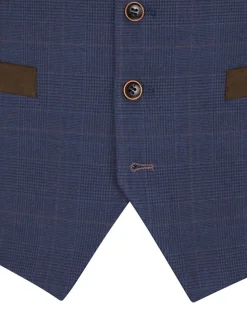 Skopes Guildford Suit Soft Touch Check Waistcoat