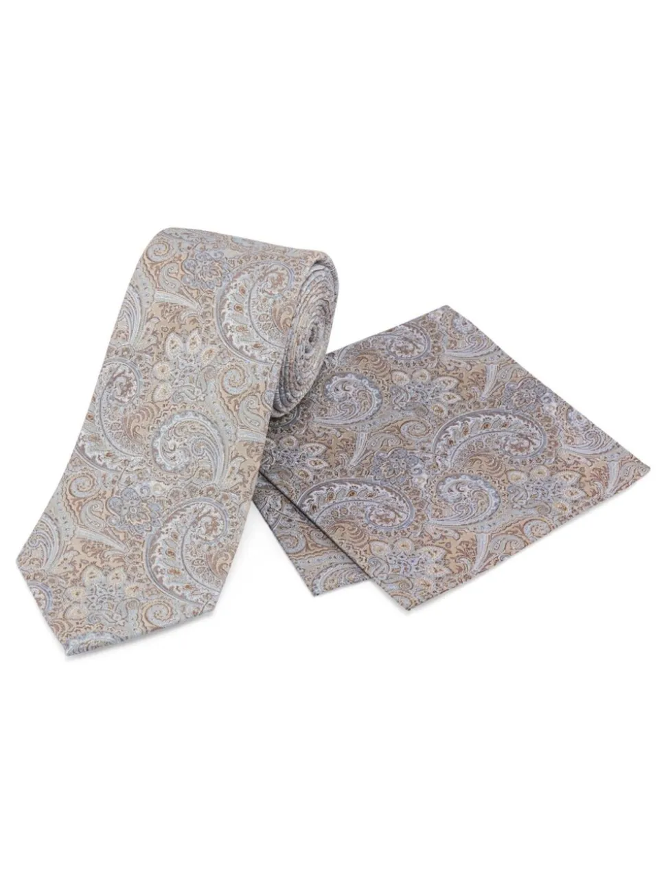 Skopes Paisley Silk Tie and Pocket Square Set