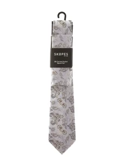 Skopes Skopes Floral Silk Tie and Pocket Squares Set