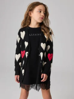 smALLSAINTS Amore Hart Meisjes Lang Gebreid Vest