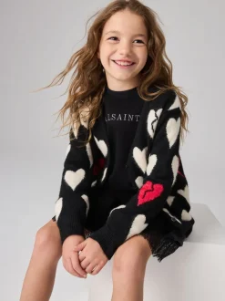 smALLSAINTS Amore Hart Meisjes Lang Gebreid Vest