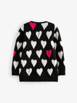 smALLSAINTS Amore Hart Meisjes Lang Gebreid Vest