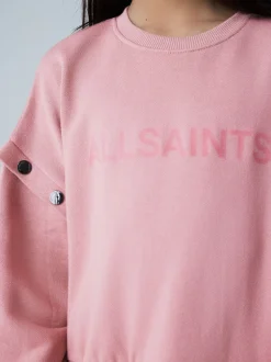 smALLSAINTS Amphia Flocked Logo Sweat Mock Dress