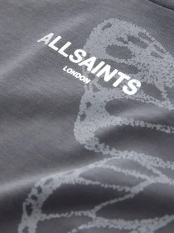 smALLSAINTS Asymmetric Hem Crew Neck Cotton T-Shirt