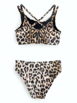 smALLSAINTS bikiniset met bandjes en logoprint